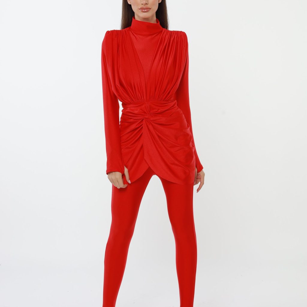 SALOME SLEEK JUMPSUIT - RED
