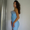 IERA BUSTIER  SLEEK MIDI DRESS - BABY BLUE - Image 3