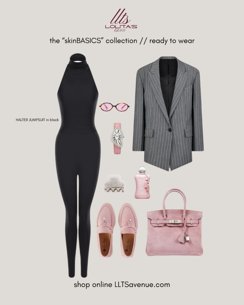 HALTER JUMPSUIT -BLACK