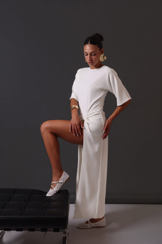 the AMANTE SEGRETO dress in white