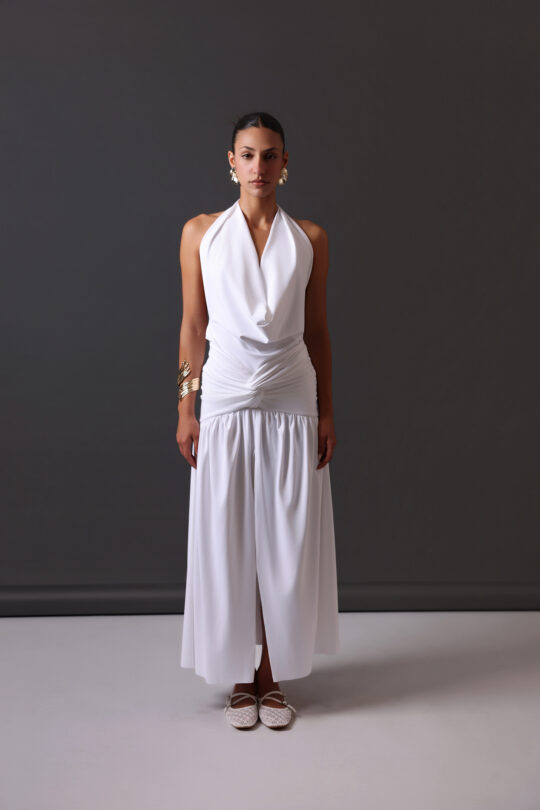 the LUCE DEL MATTINO skirt in white
