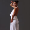 the LUCE DEL MATTINO skirt in white - Image 2