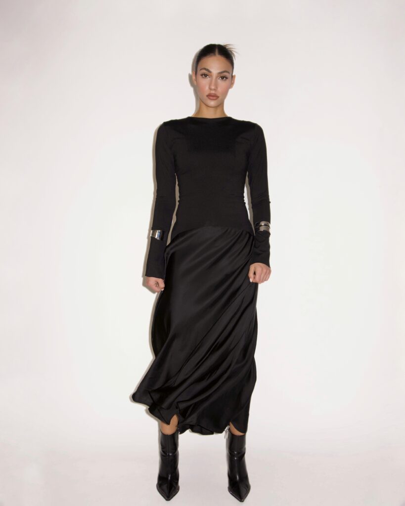 the NUIT de SATIN dress