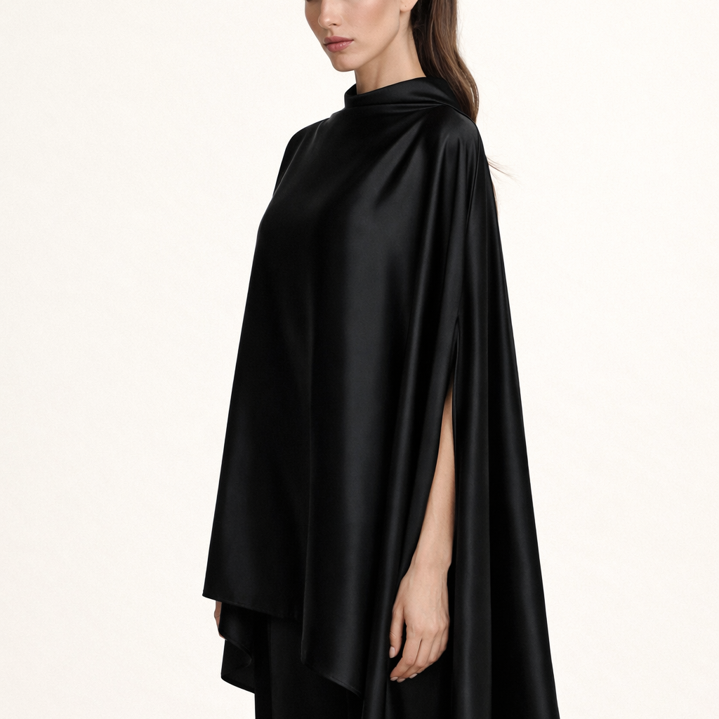 the OMBRE DORÉE satin two-piece