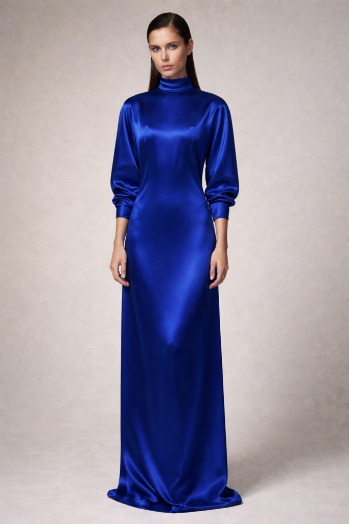 the YŪGEN electric satin dress - code:MA