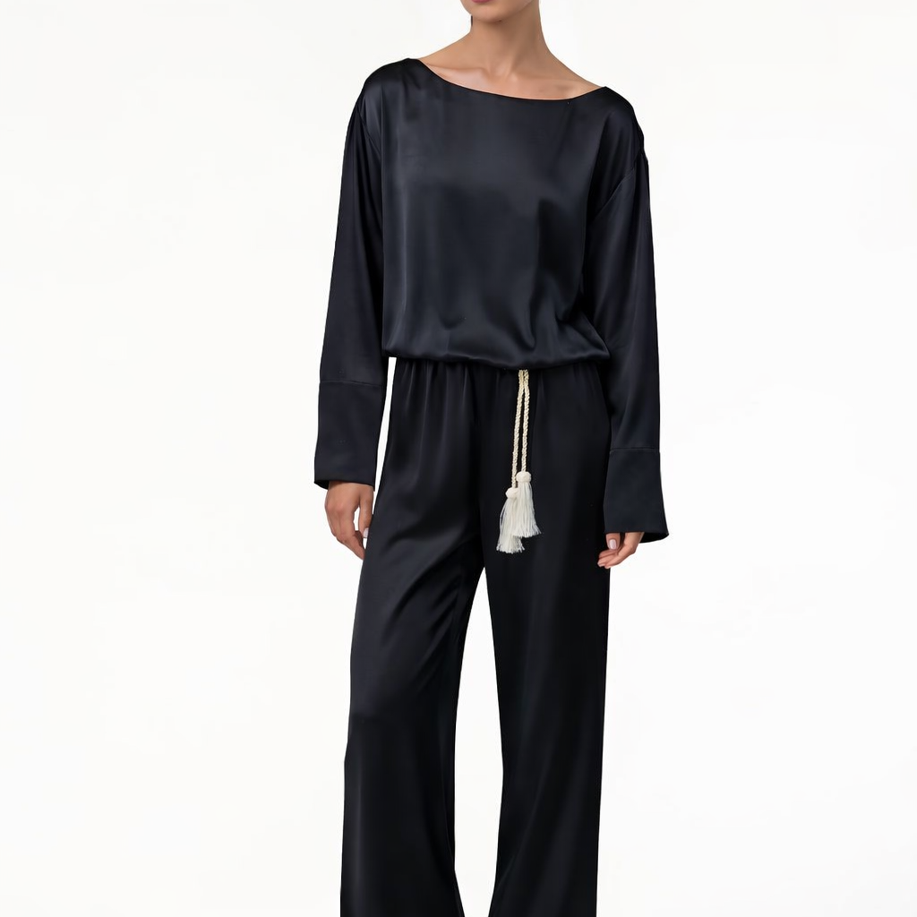 the ZEN black satin set - code:MA