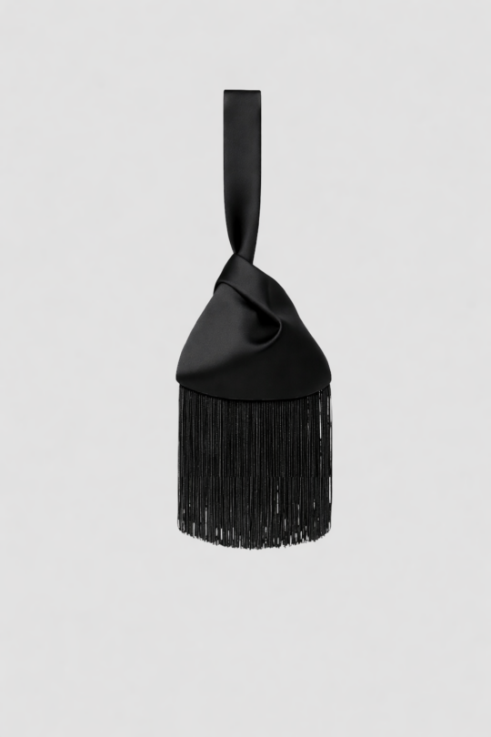 the MIZU black satin bag - code:MA