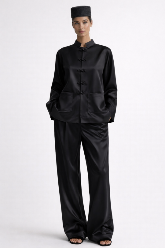 the ENSO black satin set - code:MA