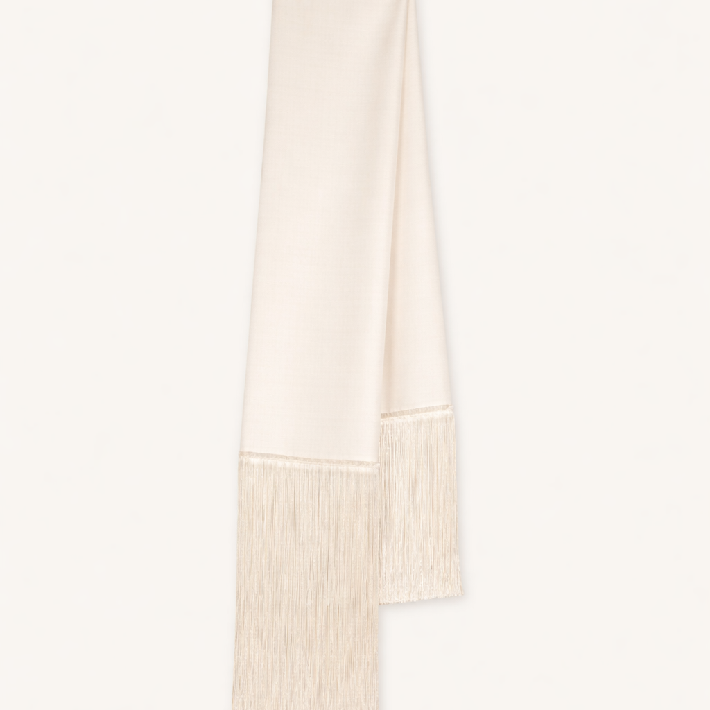 the MIZU milk satin scarf - code:MA