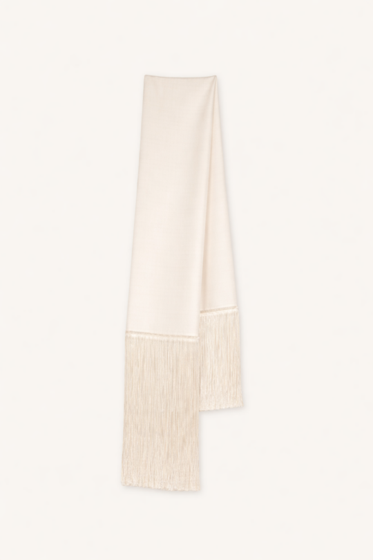 the MIZU milk satin scarf - code:MA