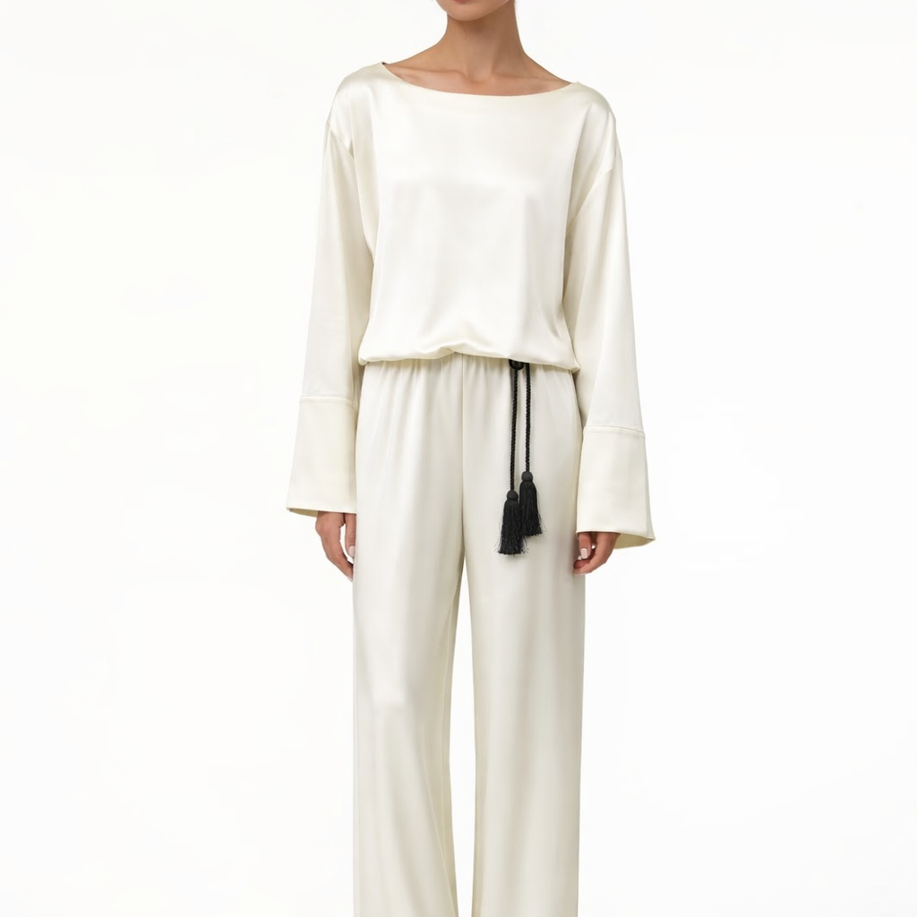 the ZEN milk satin set - code:MA