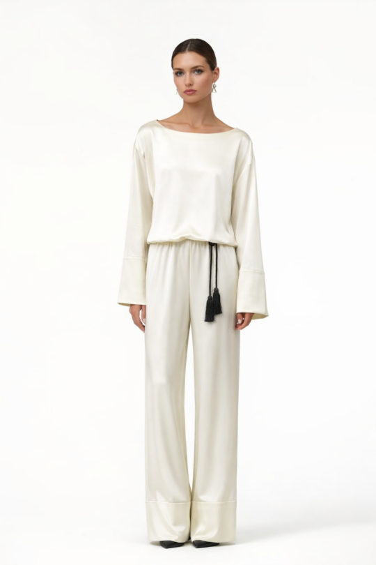 the ZEN milk satin set - code:MA