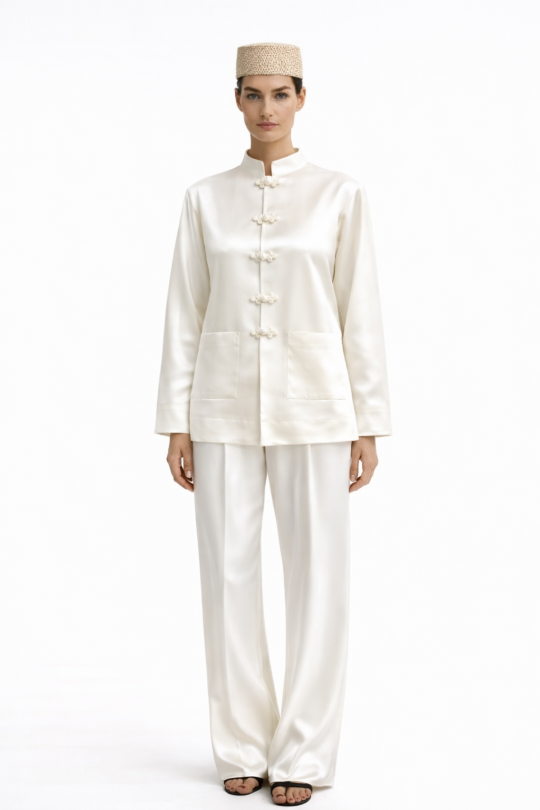 the ENSO milk satin set - code:MA