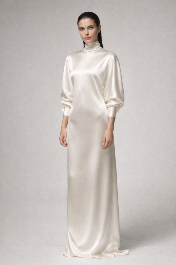 the YŪGEN milk satin dress - code:MA